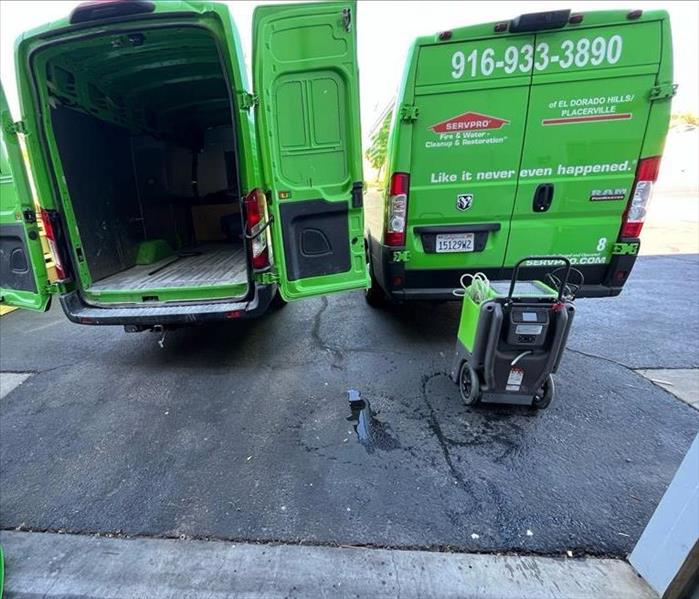 green servpro vans