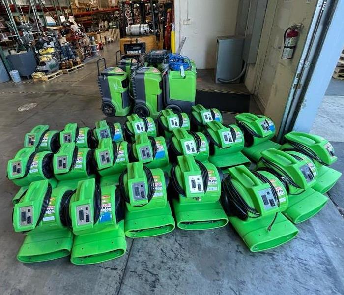 Bright Green SERVPRO equipment